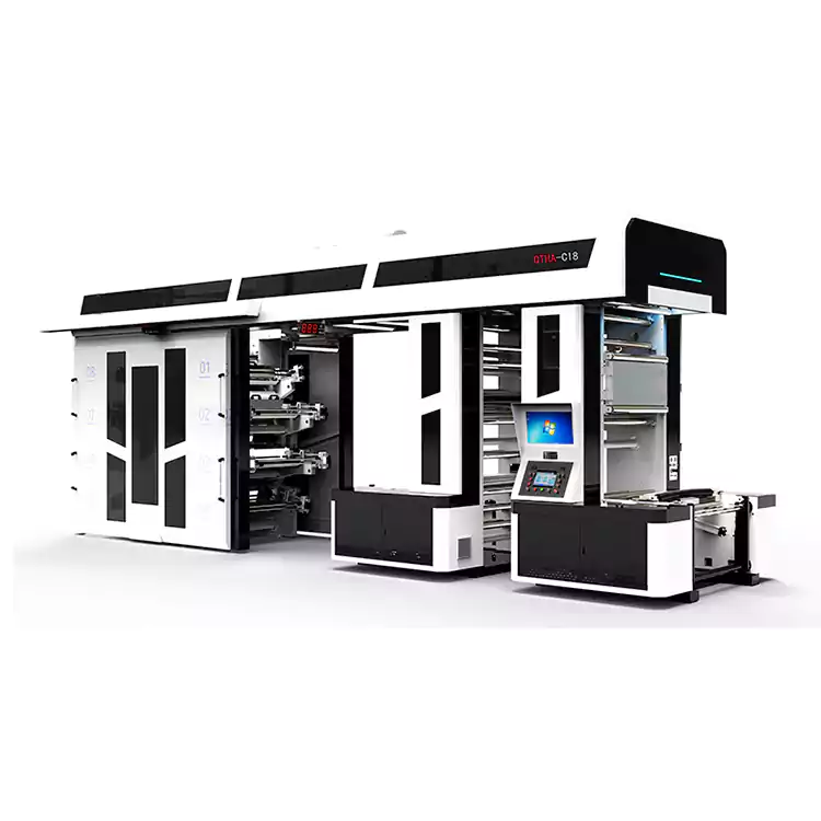 8-кольорові флексографічні друкарські машини, налаштовані для друку на сумках